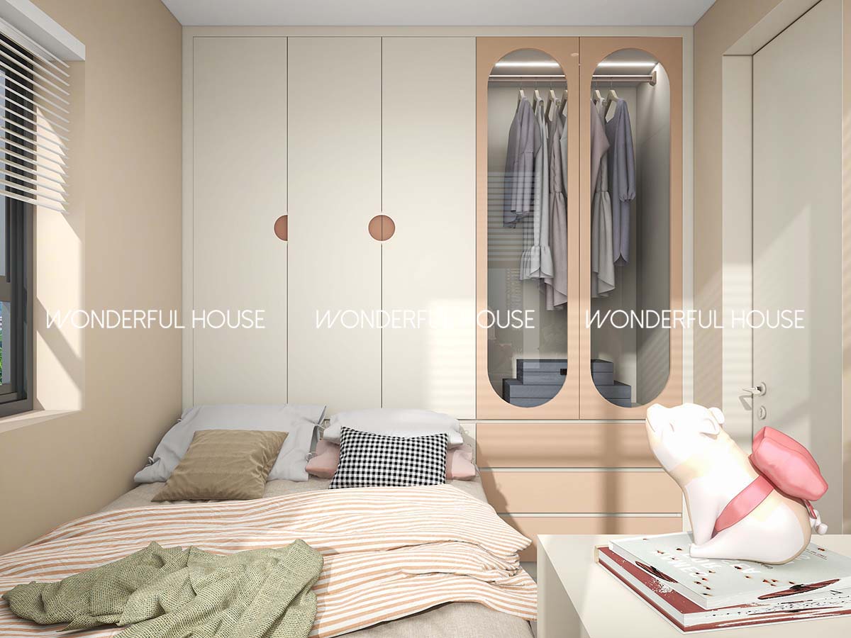 愉德苑居屋三房一廳/一廚/一衛奶油风裝修