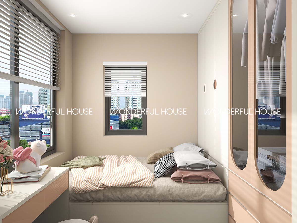 愉德苑居屋三房一廳/一廚/一衛奶油风裝修