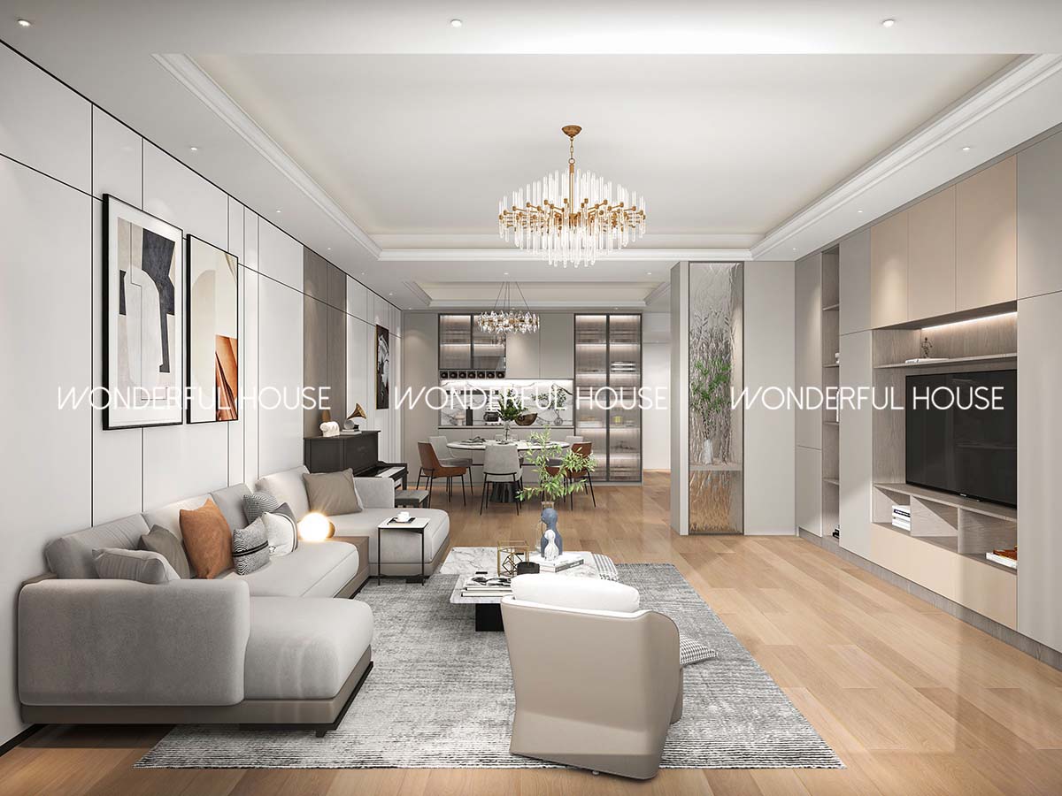 澳門壹號湖畔五房一廳\一廚\四衛现代风裝修案例