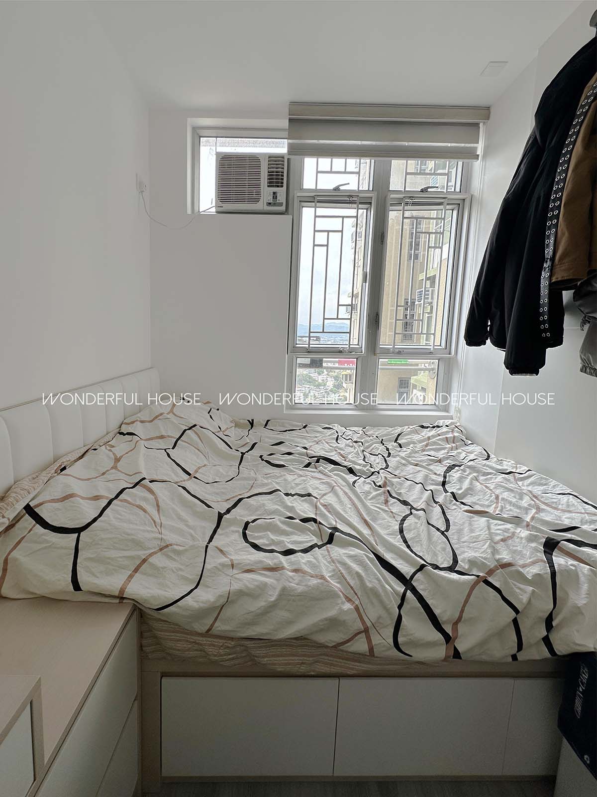 元朗屏欣苑兩房一廳,無憂安居簡約設計巧思實現空間擴容 50%