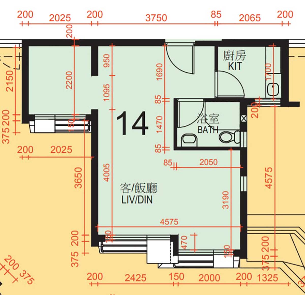 元朗屏欣苑兩房一廳,無憂安居簡約設計巧思實現空間擴容 50%