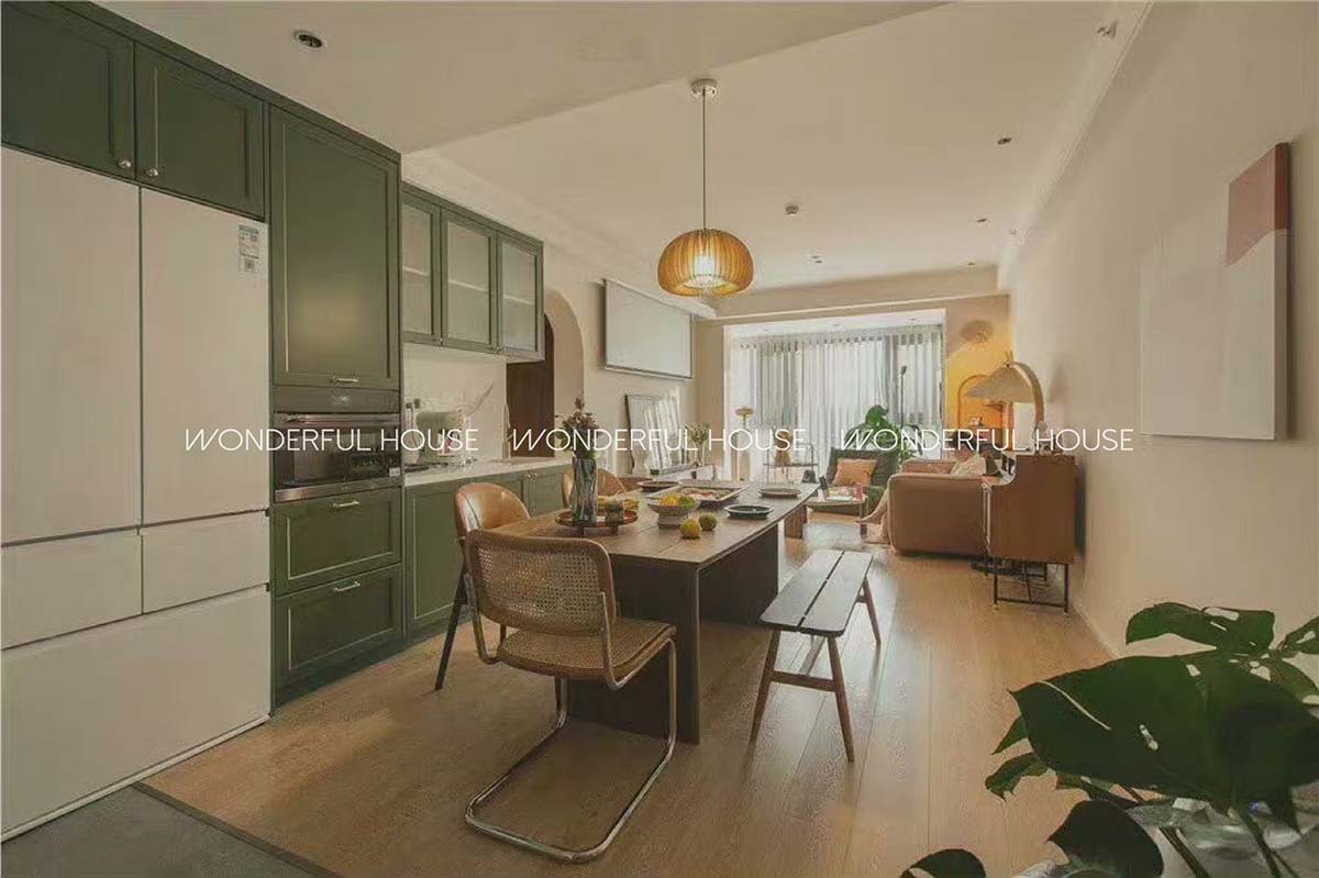 裝修完工！1033呎三居室復古風原木色地板設計