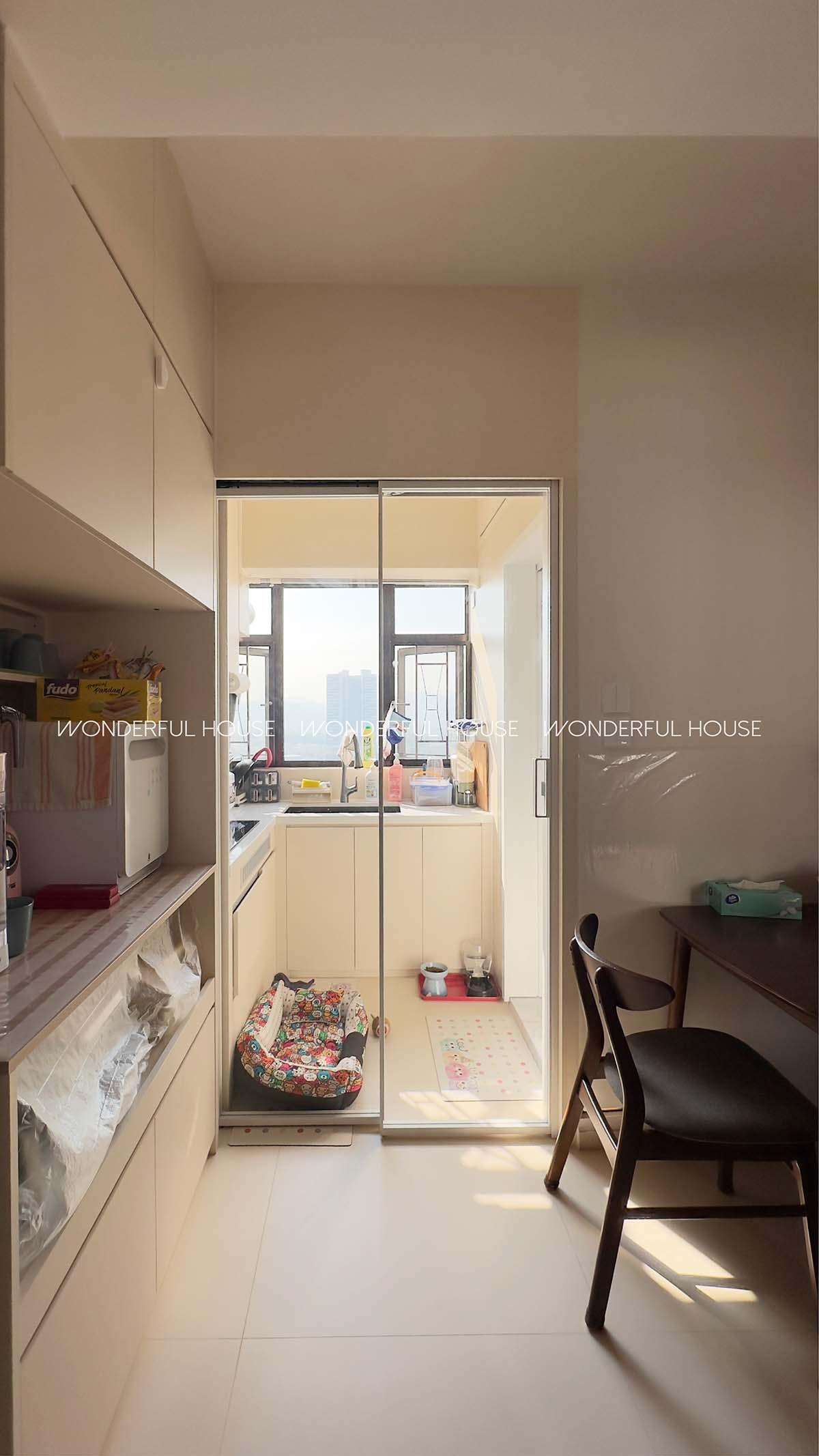 裝修完工 私樓元朗嘉城大廈三房一廳一廚現代簡約風設計