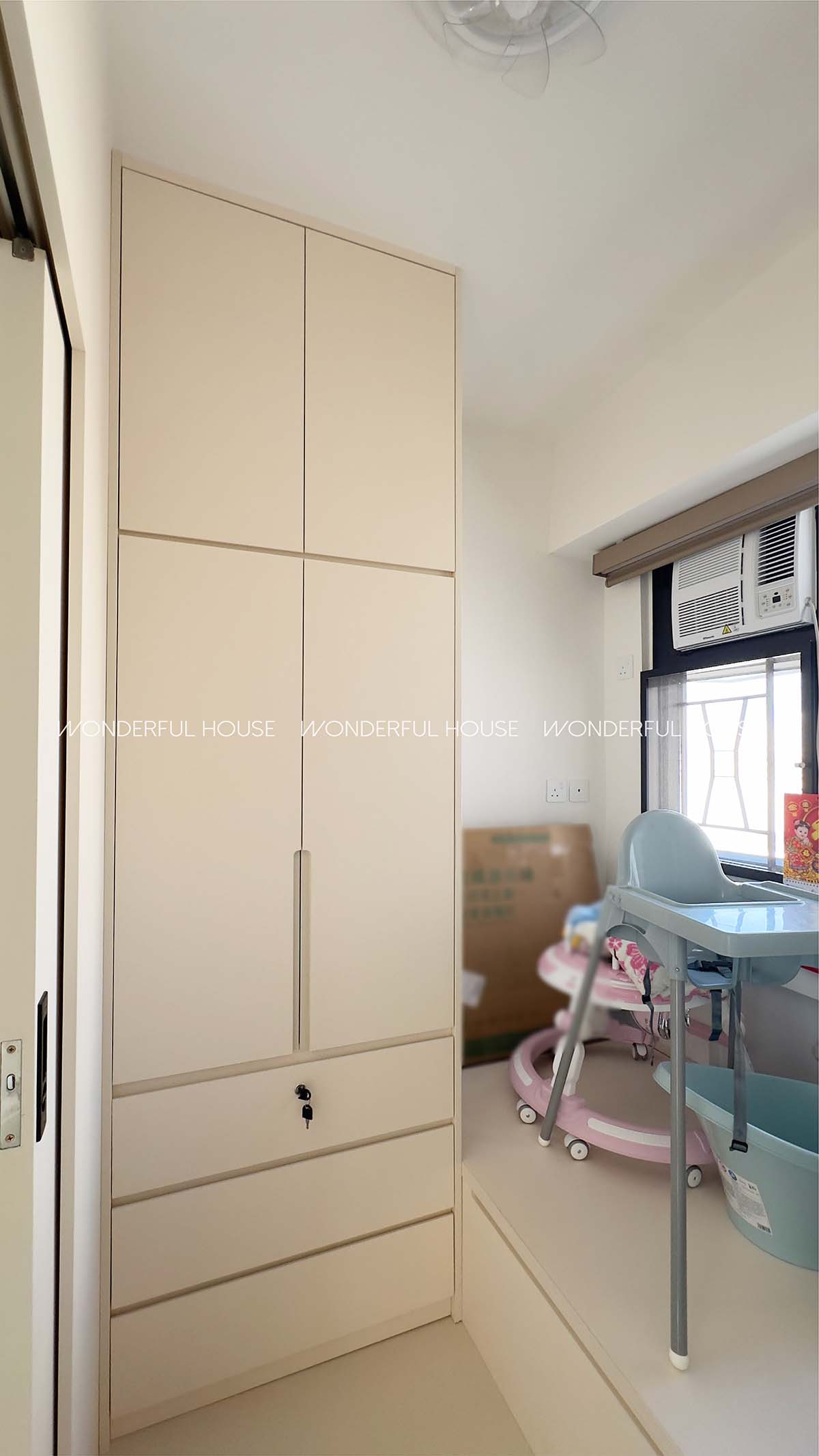 裝修完工 私樓元朗嘉城大廈三房一廳一廚現代簡約風設計