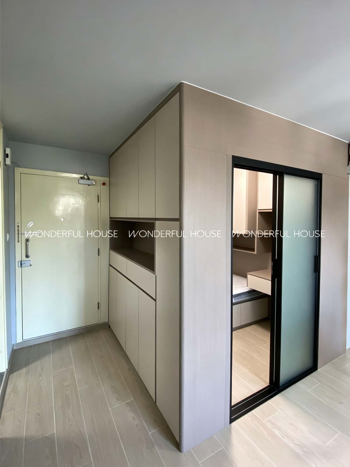 【尚德邨】公屋裝修攻略:現代風玄關櫃創意間房3房魔變4房