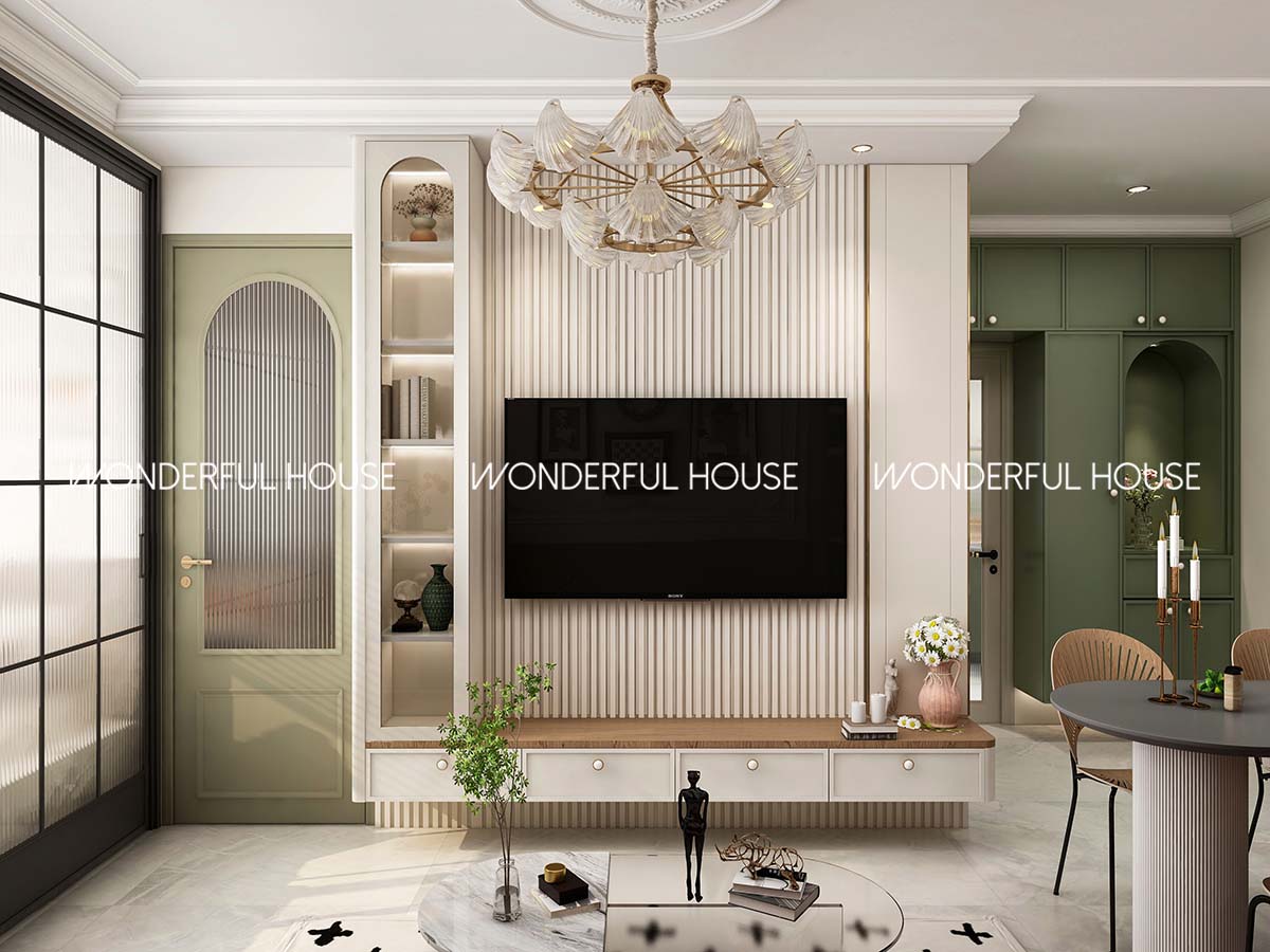 青富苑 綠置居隔两房\一廚\一衛復古法式風格装修案例