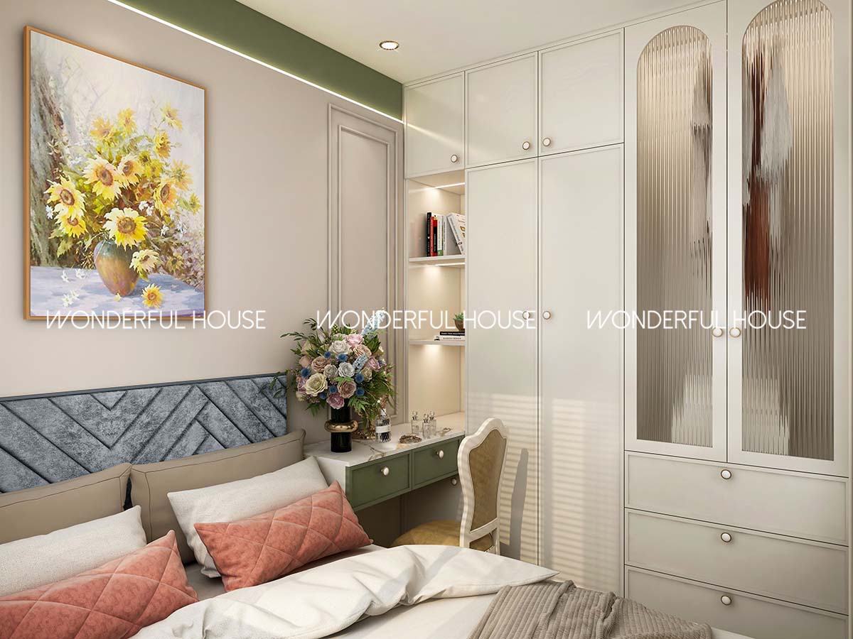 青富苑 綠置居隔两房\一廚\一衛復古法式風格装修案例