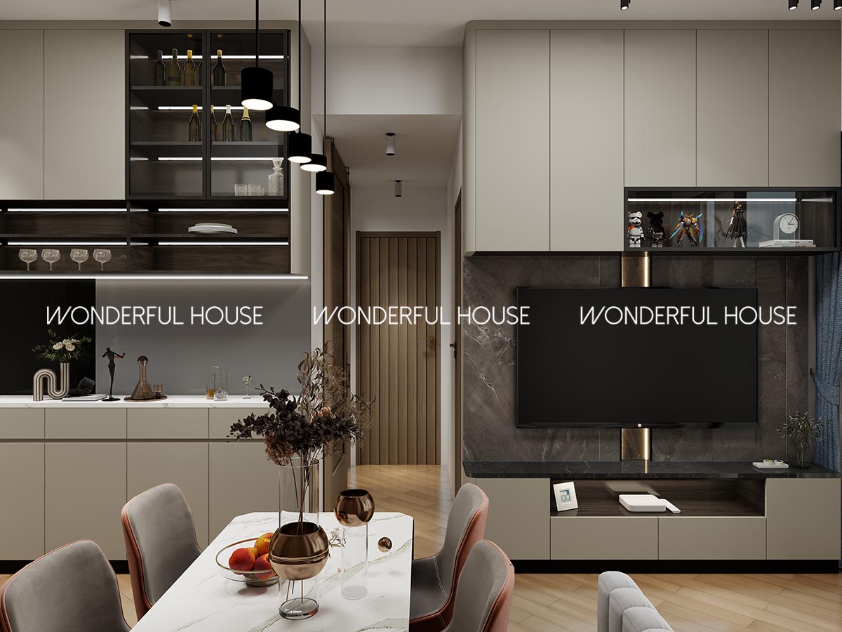 柏傲莊兩房\一衛\一廳\開放式廚房輕奢風