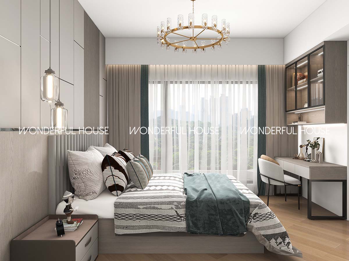 澳門壹號湖畔五房一廳\一廚\四衛现代风裝修案例