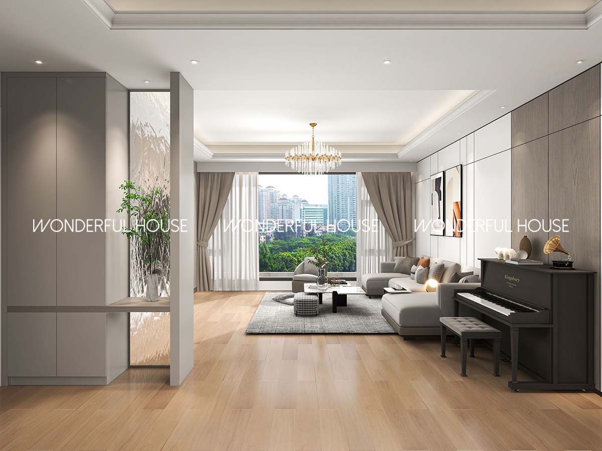 澳門壹號湖畔五房一廳\一廚\四衛现代风裝修案例