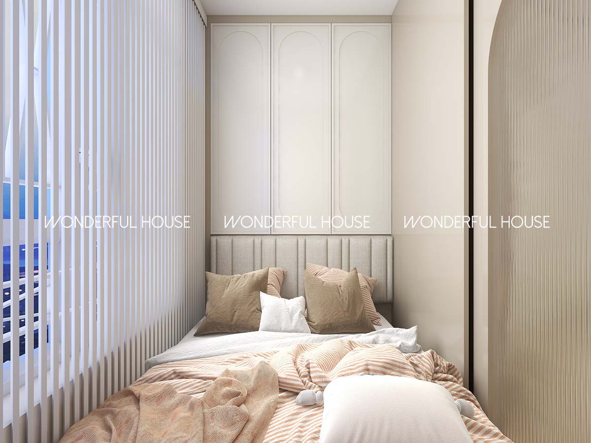 富碟村 公屋两房一廳一廚一衛奶油風裝修案例