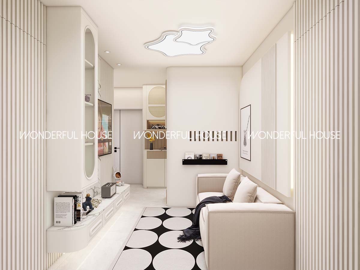 清濤苑 綠表置居計劃屋苑三房一廳一廚一衛奶油風裝修案例