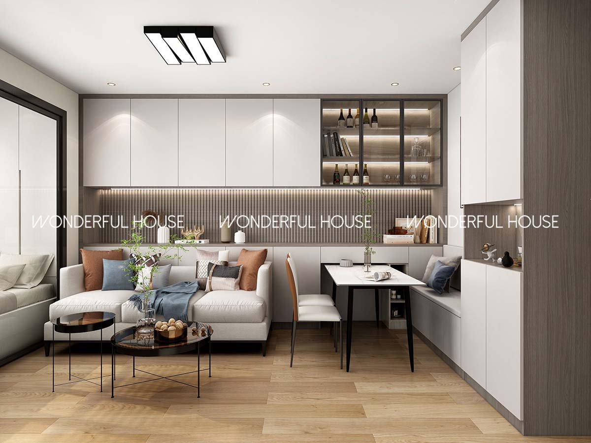 公屋兩房一廳/一廚/一衛簡約風裝修案例