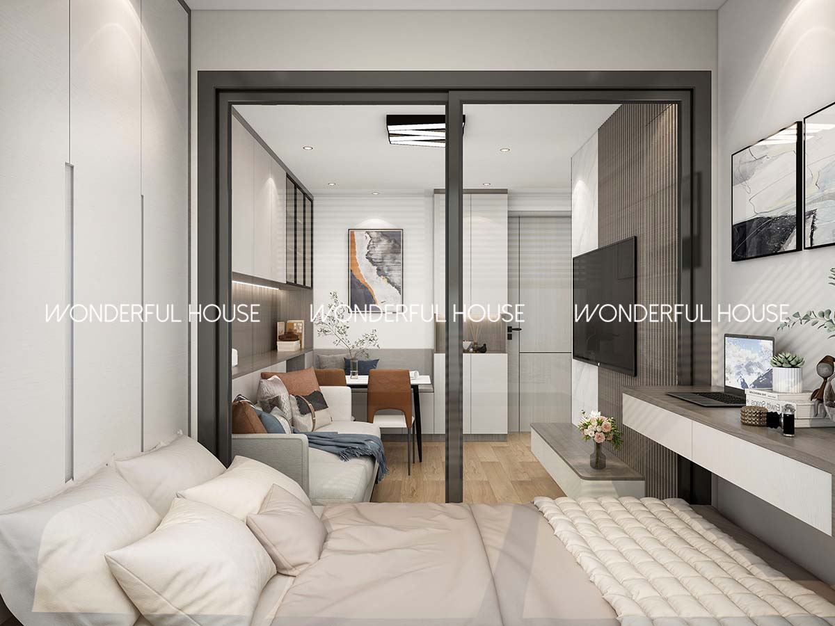 公屋兩房一廳/一廚/一衛簡約風裝修案例