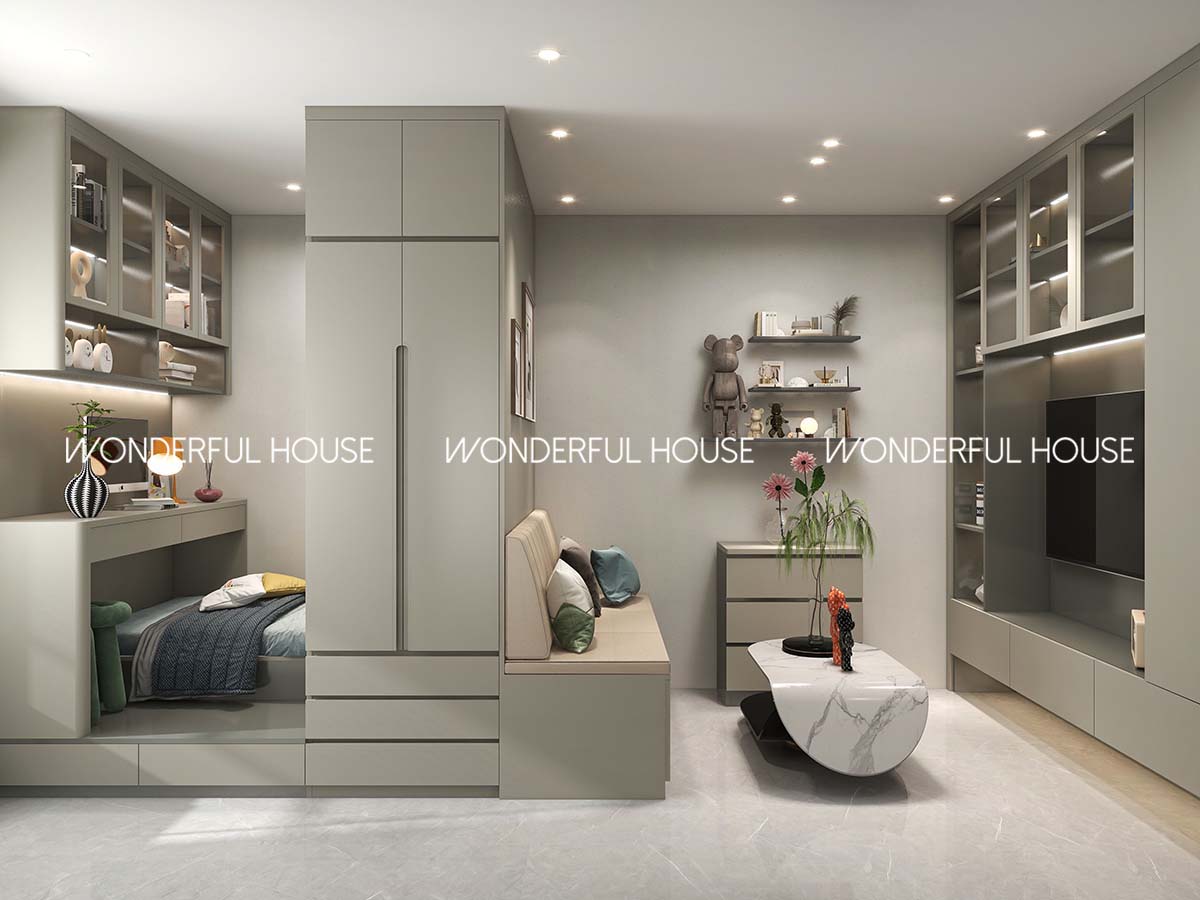 青富苑 綠置居隔两房\一廚\一衛简约風格裝修案例