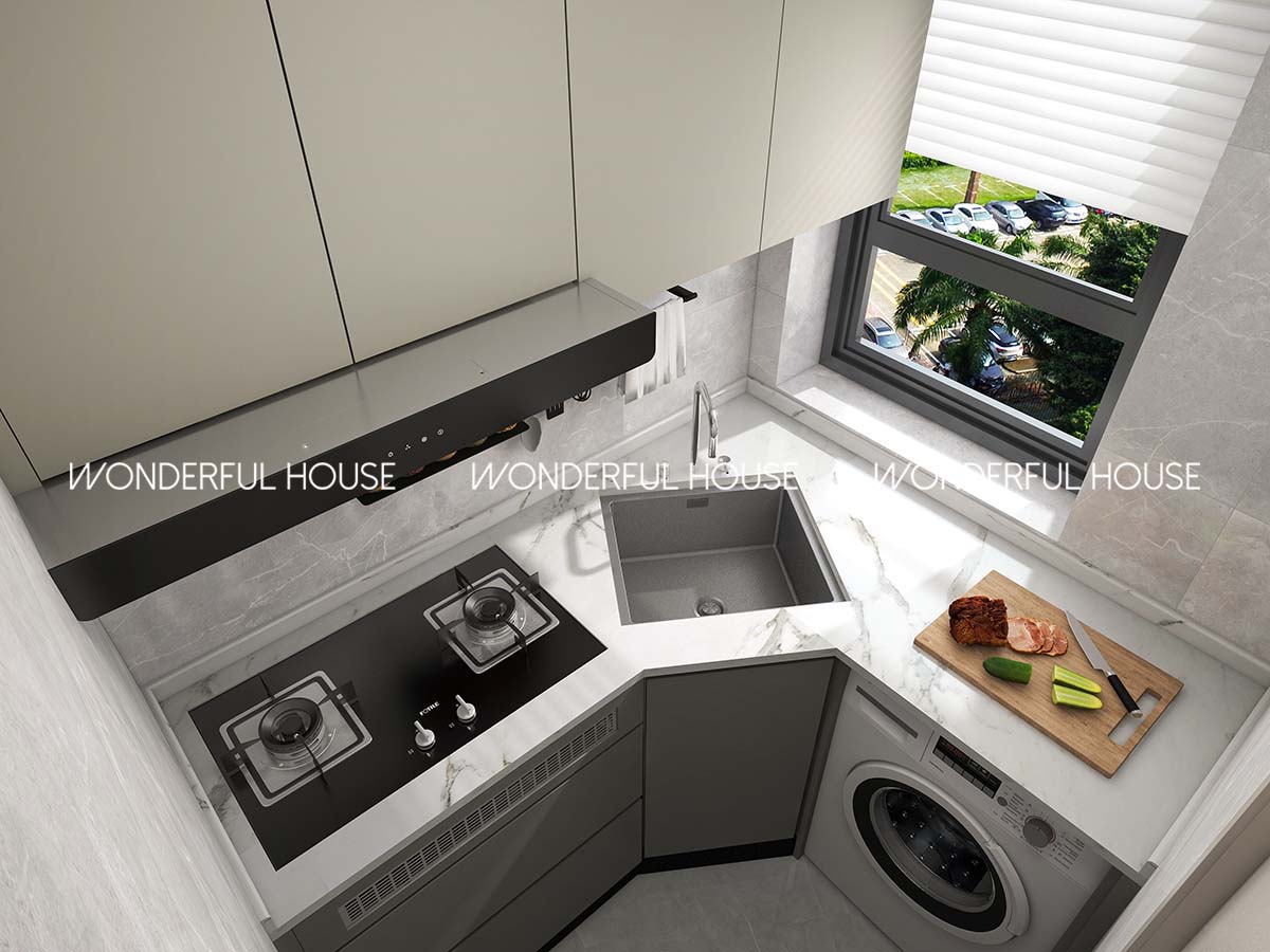 青富苑 綠置居隔两房\一廚\一衛简约風格裝修案例